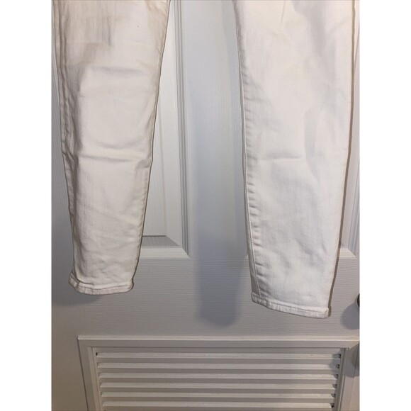Abercrombie & Fitch Jeans White Harper Low Rise Skinny Size 28 6 Regular Length - Picture 3 of 7